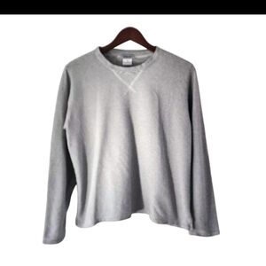 Iridium Black White Striped Long Sleeve Top Shirt Pima Cotton Womens Size M